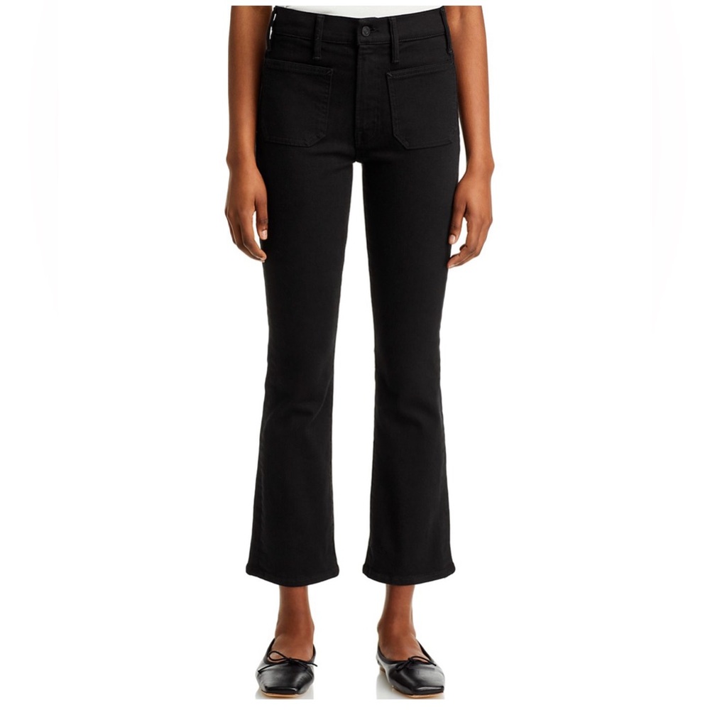 Mother Insider Patch Pocket Jeans Black 28